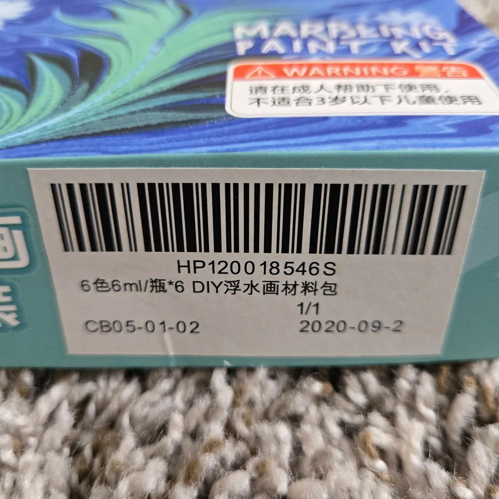 Blue and White Marbling Paint Kit